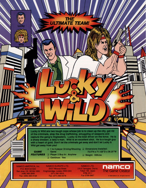 Lucky & Wild (Japan) Arcade Game Cover